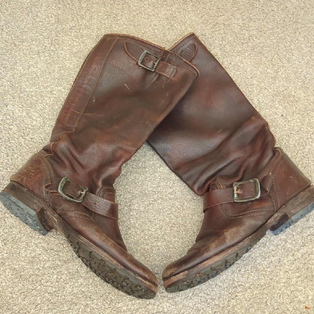 Brown Frye Leather Boots Women's 7.5